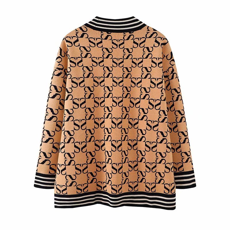 Branded Knitted Cardigan