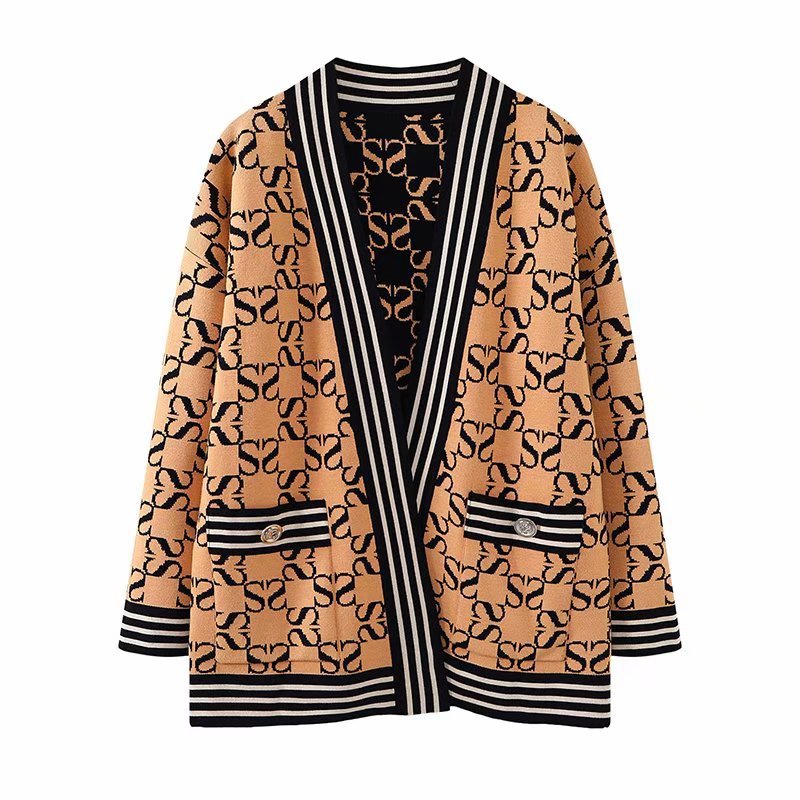 Branded Knitted Cardigan