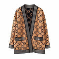 Branded Knitted Cardigan